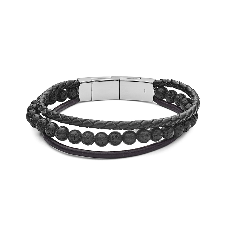 Bracelet Homme Fossil Vintage Casual Multirang JF02886040 Pour HOMME