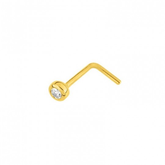 Piercing De Nez De Chez Carador En Or Jaune 750 000 Oxyde De Zirconium