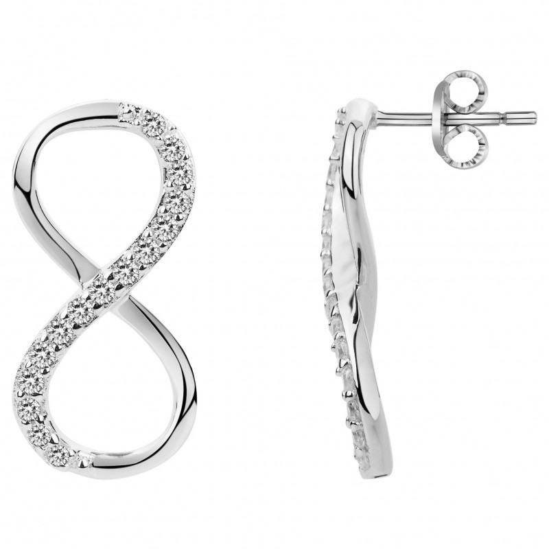 Boucles D Oreilles Phebus Carr Es Acier Et Carbone