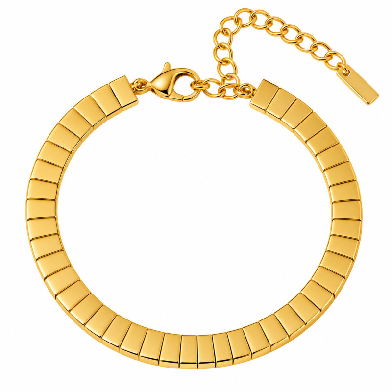 Bracelet rigide Amporelle Acier doré