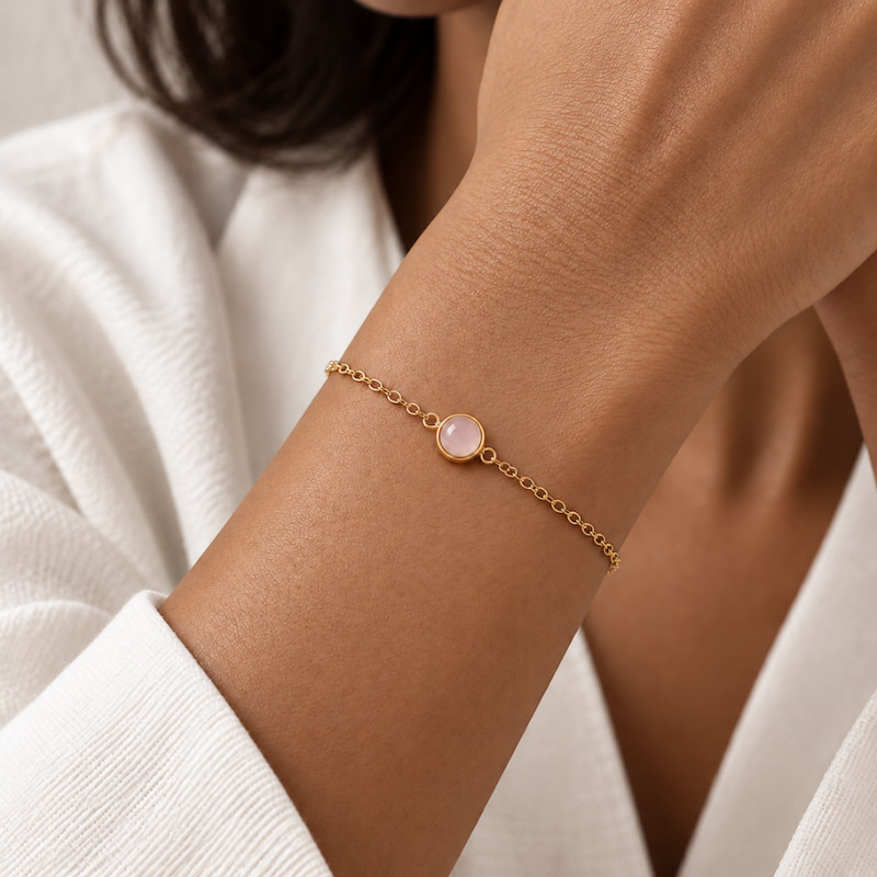 Bracelet Amporelle Acier Doré