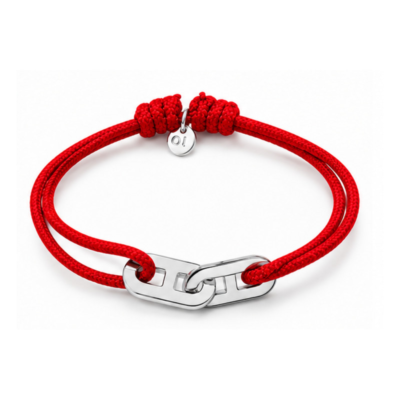 Bracelet double anneaux BY OLIVIER LAFOND MYMY argenté