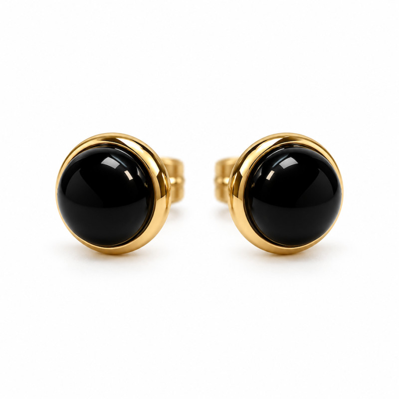 Boucles d'oreilles Amporelle Acier Doré