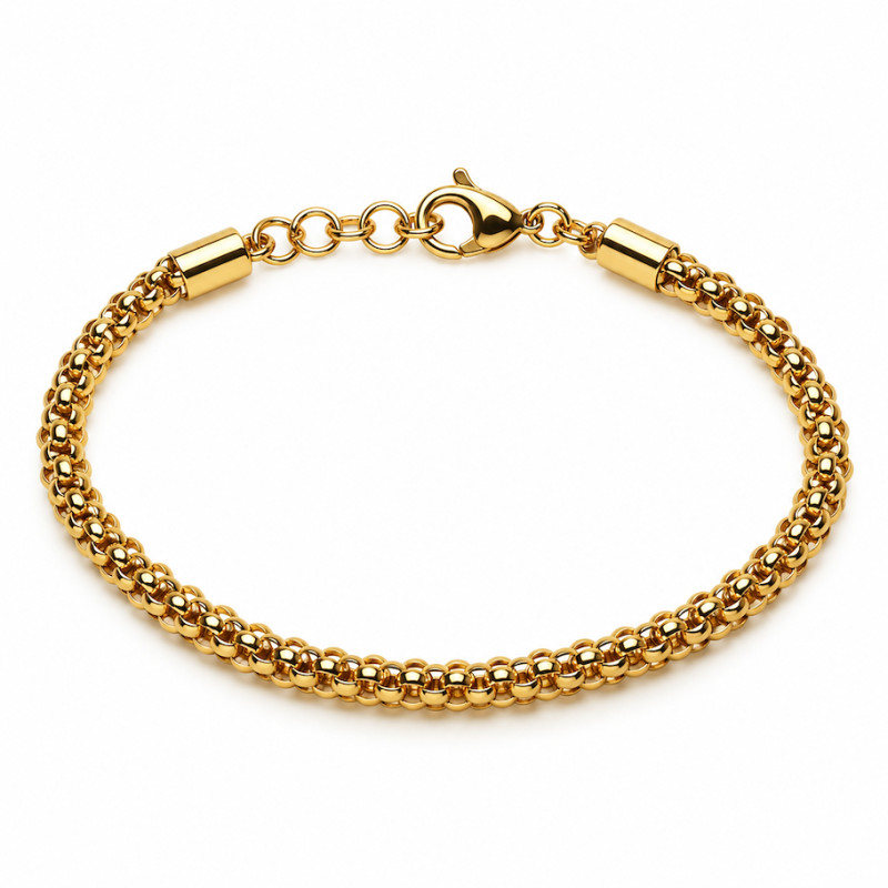 Bracelet Amporelle Acier Doré