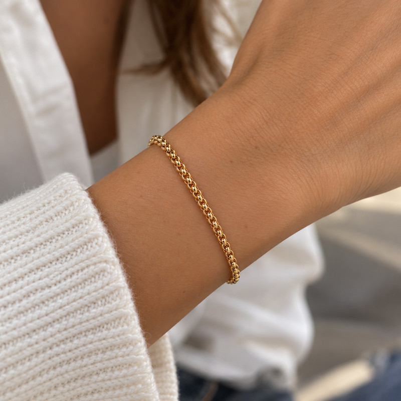 Bracelet Amporelle Acier Doré