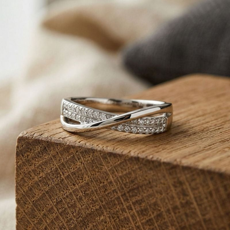 Bague femme Carador en argent avec oxydes de zirconium