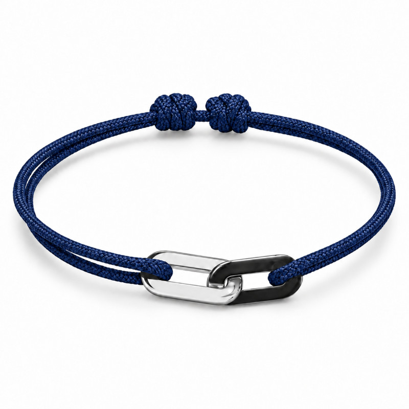 Bracelet anneaux BY OLIVIER LAFOND Jean-Jean MARINE argenté