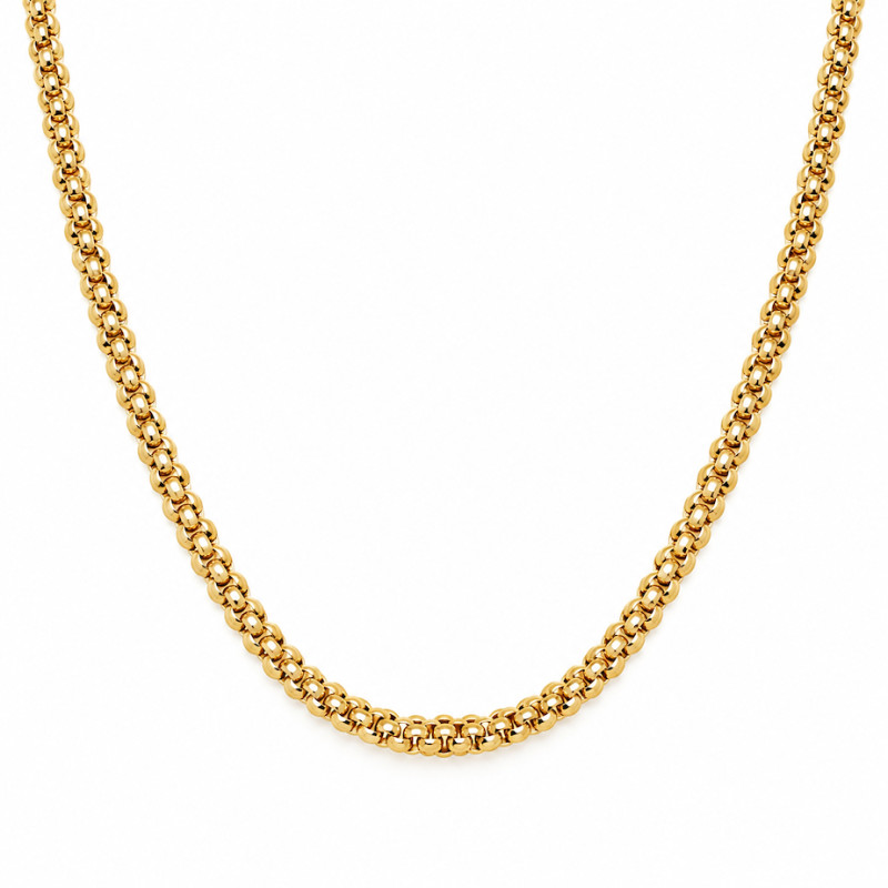 Collier Amporelle Acier Doré