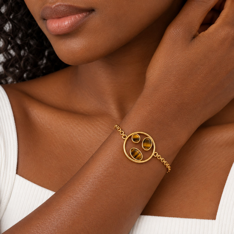 Bracelet Amporelle Acier Doré