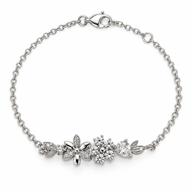 Bracelet Silver Pop Argent