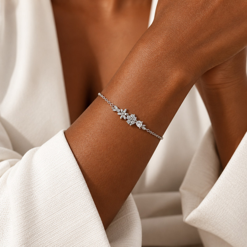 Bracelet Silver Pop Argent
