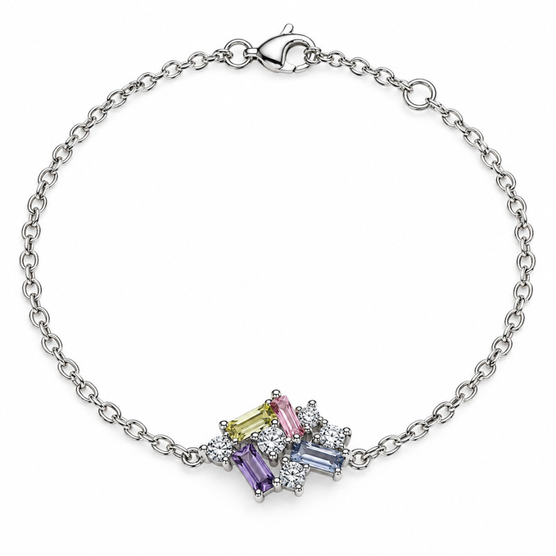 Bracelet Silver Pop Argent