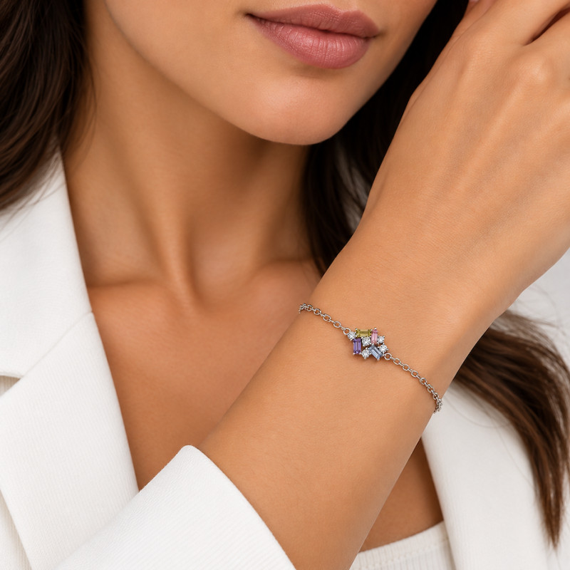 Bracelet Silver Pop Argent