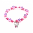 Hello Kitty - Bracelet bois et gomme