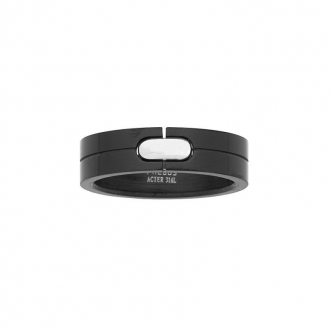 Phebus - bague acier noir 15/0282-IPN