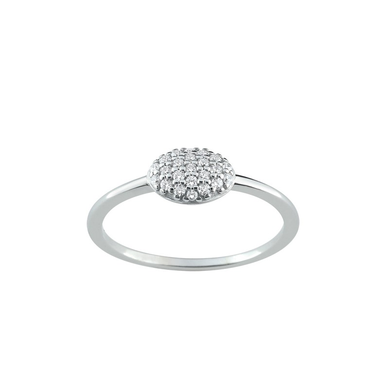 Carador - Bague argent 925/000 et oxydes de zirconium