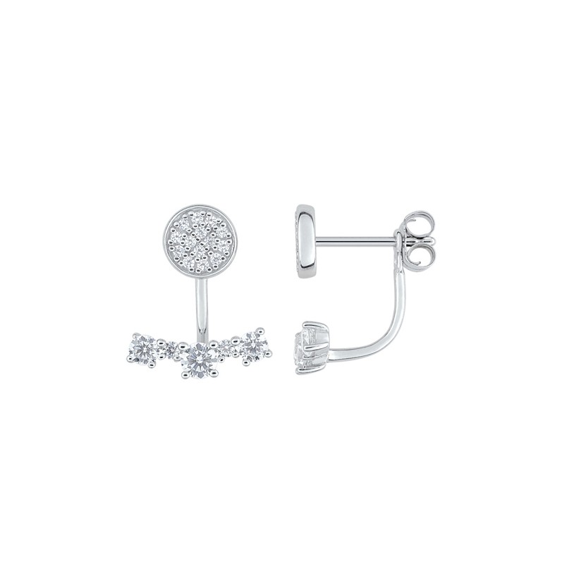 Carador - Boucles d'oreilles clous argent 925/000