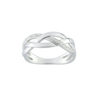 Carador - Bague argent 925/000 et oxydes de zirconium