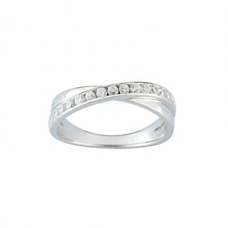 Carador - Bague argent 925/000 et oxydes de zirconium