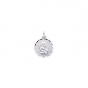 Médaille Ange Or blanc 375/000 Médaille Ange Or blanc 375/000
