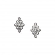 Boucles d'oreilles Fossil Vintage Glitz acier et cristaux JF02314040 Boucles d'oreilles Fossil Vintage Glitz acier et cristaux JF02314040