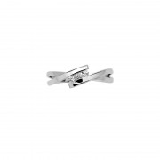 Bague Trilogie Or blanc 375/000 Bague Trilogie Or blanc 375/000
