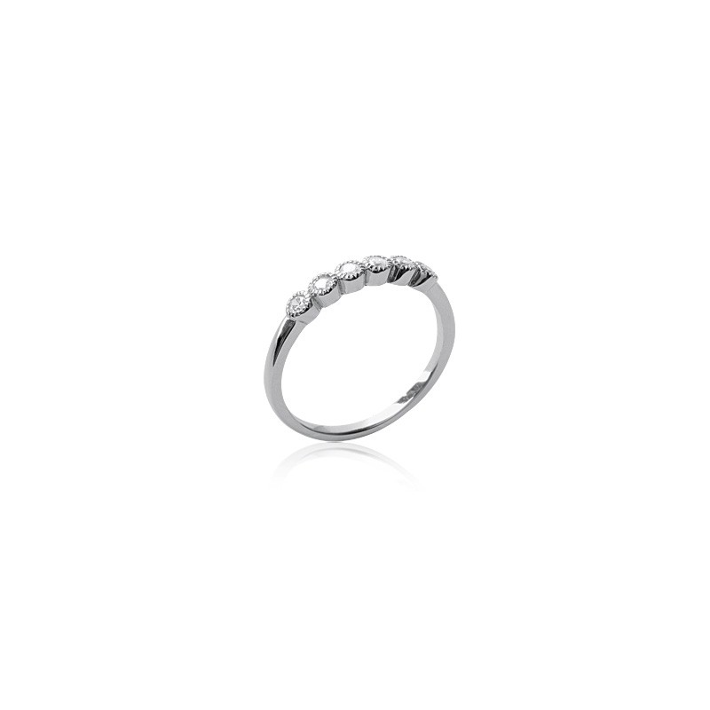 Bague Carador argent et oxydes de zirconium