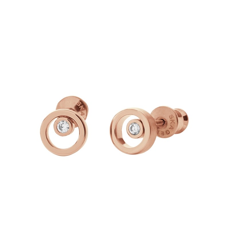 Boucles d'oreilles Skagen Elin acier doré rose SKJ0853791