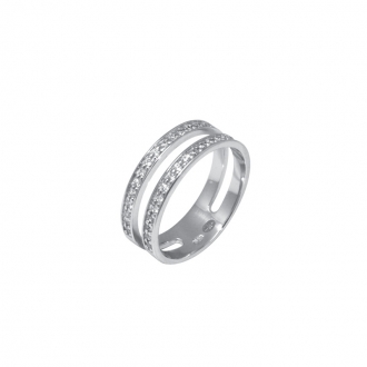 Bague double anneau Silver Pop Argent 925/000