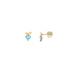 Boucles d'oreilles Carador fantaisie Or jaune 375/000 et Topaze