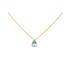 Collier Carador Or jaune 375/000 et Topaze forme poire