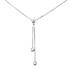 Collier Carador Or blanc 375/000 pendant et Oxyde de zirconium