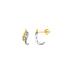 Boucles d'oreilles Carador deux ors 375/000 Trilogy