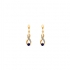 Boucles d'oreilles Carador pendantes Saphir et or 375/000