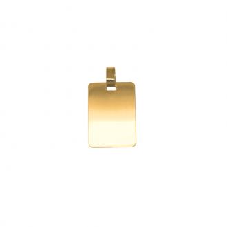 Pendentif plaque Carador Or jaune 375/000