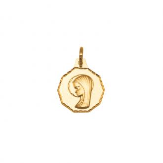 Médaille baptême Carador Or jaune 375/000