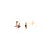 Boucles d'oreilles Carador Rubis 0,50 cts et or bicolore 375/000