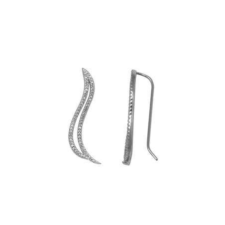 Boucles d'oreilles de lobes Silver Pop Argent 925/000
