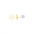 Boucles d'oreilles fleur Carador or jaune 375/000