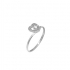 Bague Fantaisie Carador Or blanc 375/000 et forme cœur