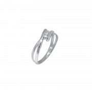 Bague Trilogie Or blanc 375/000 Bague Trilogie Or blanc 375/000