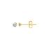 Boucles d'oreilles Carador clous oxyde de zirconium 3 mm et or jaune 375/000