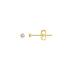 Boucles d'oreilles Carador clous diamant 0,04 cts en or jaune 375/000