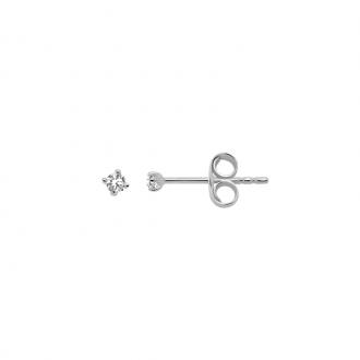 Boucles d'oreilles Carador clous diamant 0,04 cts en or blanc 375/000