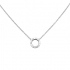 Collier Carador fantaisie cercle en argent 925/000 et oxydes de zirconium