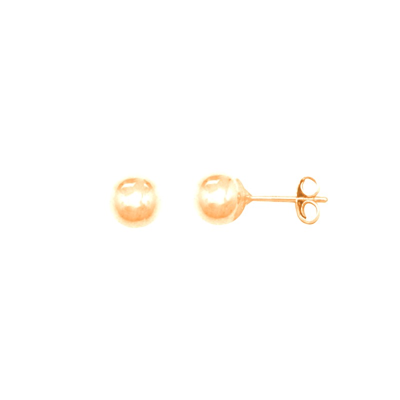 Boucles d'oreilles Carador boule 7 mm or jaune 375/000