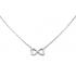 Collier Carador fantaisie signe infini argent 925/000 et zircons