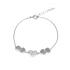 Bracelet Fantaisie Carador cœurs argent 925/000, oxydes de zirconium