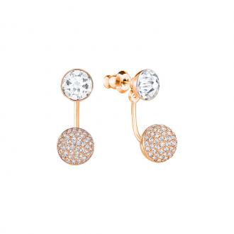 Boucles d'oreilles Swarovski Forward "Ear-Jacket" doré rose 5230544