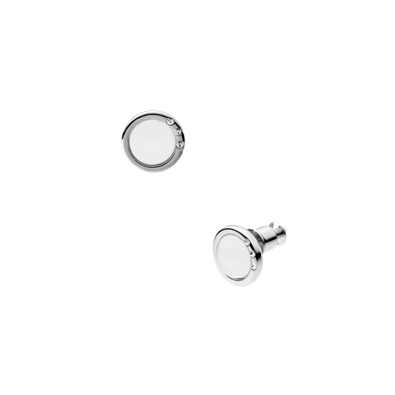 Boucles d'oreilles Skagen Sea Glass verre blanc SKJ0103040